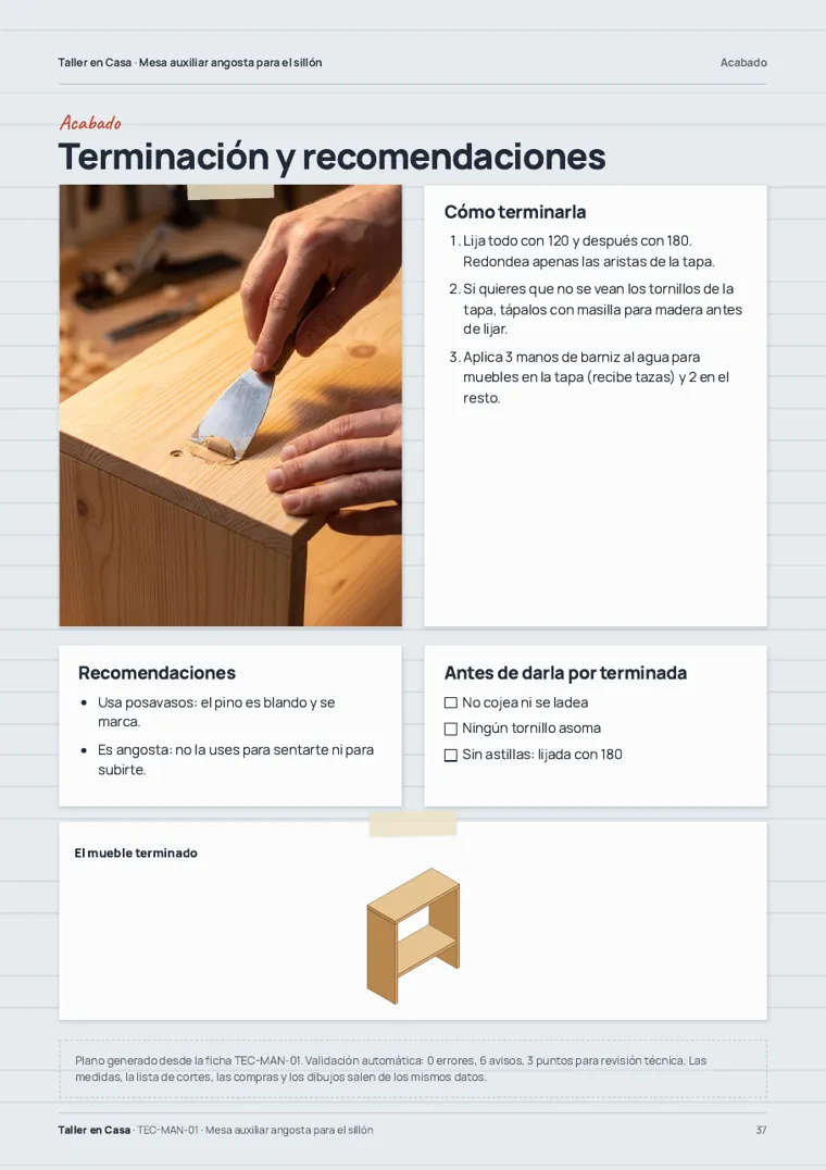 Página real: Cómo terminarlo